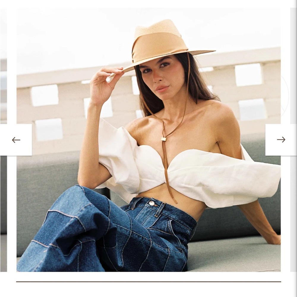 Freya M/L Field Gardenia Womens Tan M/L Hat NWT (MSRP $282) - Picture 2 of 13